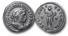 Ancient Coins - R18072 -	Constantine	I 	(A.D.	307-337), Bronze	Reduced Follis, 4.12g., 24mm,	Lugdunum	mint