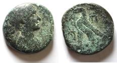 Ancient Coins - THE FAMOUS CLEOPATRA: PTOLEMAIC EMPIRE. EGYPT. Cleopatra VII Thea 51-30 BC. AE80 Drachmai. Mint of ALEXANDRIA.