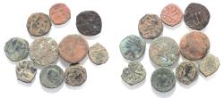 Ancient Coins - AS FOUND. LOT OF 10 BYZANTINE & ROMAN PROVENCIAL AE COINS