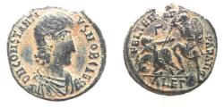 Ancient Coins - CONSTANTIUS GALLUS AE . FALLEN HORSEMAN. Alexandria mint