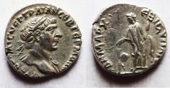 Ancient Coins - Arabia. Petra or Bostra Mint. Trajan 98 - 117 A.D. Silver Drachm
