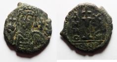 Ancient Coins - Justinian I. 527-565. Æ Decanummium