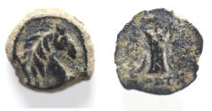 Ancient Coins - SELEUKID KINGS of SYRIA. Alexander II Zabinas. 128-122 BC. Æ 11mm . 1.48GM.