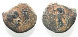 Ancient Coins - Arabia. Nabataean Kings. Aretas IV (9 BC-AD 40). AE 21mm, 5.31g. Petra mint. Probably struck in regnal year 6 (4/3 BC).