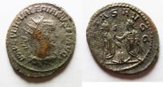 Ancient Coins - Valerian I, 253 - 260 AD, Silver Antoninianus