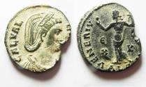 Ancient Coins - GALERIA VALERIA AE FOLLIS. ORIGINAL DESERT PATINA. ALEXANDRIA MINT