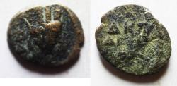 Ancient Coins - Parthian Empire. Ekbatana. Autnonomous civic AE (15mm, 1.55g). Struck on 1 Dios SE 224 (1 October 88/7 BC).