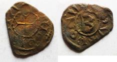 World Coins - MEDIEVAL. Crusader States. Principality of Antioch. Bohemond IV (1201-1216). AE fractional denier
