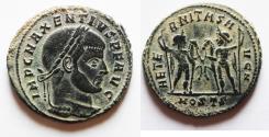 Ancient Coins - MAXENTIUS AE FOLLIS. BEAUTIFUL AS FOUND