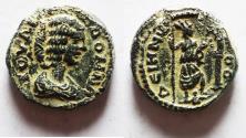 Ancient Coins - DECAPOLIS, Dium. Julia Domna. Augusta, AD 193-217. Æ 20. Dated CY 270 (AD 207/8).