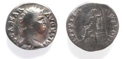 Ancient Coins - NERO SILVER DENARIUS