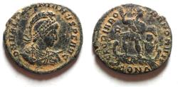 Ancient Coins - VALENTINIAN I AE 2 . NICE ORIGINAL PATINA