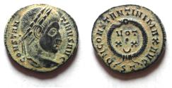 Ancient Coins - ORIGINAL DESERT PATINA: 	CONSTANTINE I AE FOLLIS.
