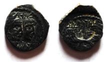 Ancient Coins - NABATAEA. Aretas IV, with Shaqilat. 9 BC- AD 40. AE