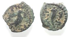 Ancient Coins - Judaea. Herod the Great 37 - 4 BC. AE Lepton. EAGLE