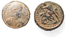 Ancient Coins - CONSTANTIUS II AE . FALLEN HORSEMAN
