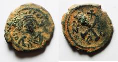 Ancient Coins - AS FOUND: 	Maurice Tiberius AE DECANUMMIUM