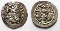 Ancient Coins - SASANIAN KINGS: Jamasp, 497-499. AR Drachm, AW (OHRMAZD-ARDAXSIR) RY 1