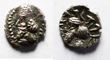 Ancient Coins - Kings of Persis. 2nd century BC. AR Obol