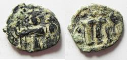 World Coins - ARAB-BYZANTINE. IMITATING CONSTANS II FOLLIS