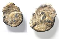 Ancient Coins - Ptolemaic Kingdom. Ptolemy X Alexander I and Cleopatra III (107-101 BC). LEAD TESSERA