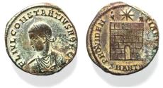 Ancient Coins - CONSTANTIUS II AE FOLLIS. CAMP GATE