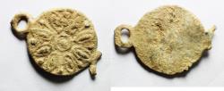 Ancient Coins - FOUND WITH HASMONEAN COINS. LEAD AMULET