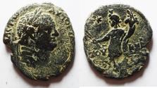 Ancient Coins - Judaea. Herodian dynasty. Agrippa II with Vespasian (AD 69-79) AE 28mm . 11.45g. Caesarea Panias mint. Struck in regnal year 26 of Agrippa II's first era (AD 74/5).