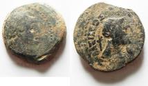 Ancient Coins - 	PTOLEMAIC KINGS of EGYPT. Ptolemy III Euergetes(?). 246-222 BC. Æ 26. Kyrene mint. Libya