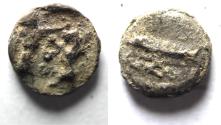 Ancient Coins - AS FOUND: PHOENICIA: Sidon. c. 346-343 BC. AR Obol or 1/16th Shekel