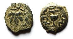 Ancient Coins - Judaea. Jewish War. First Revolt. AE Prutah. Year 2. 67/68 C.E.