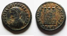 Ancient Coins - ORIGINAL DESERT PATINA: CRISPUS AE FOLLIS