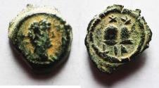 Ancient Coins - EGYPT. ALEXANDRIA. TRAJAN AE DICHALKON.