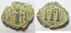 World Coins - ARAB-BYZANTINE, AE FALS. Imitation of CONSTANS II.