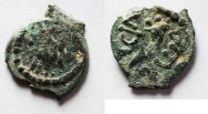 Ancient Coins - Judaea, Herod the Great, 37 - 4 B.C. AE prutah. EAGLE