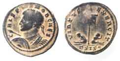 Ancient Coins - ORIGINAL DESERT PATINA. BEAUTIFUL CRISPUS AE FOLLIS.