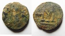 World Coins - NEEDS CLEANING. ARAB-BYZANTINE AE FALS