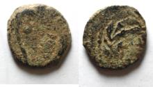 SMALL FLAN: JUDAEA, Procurators. Pontius Pilate. 26-36 CE. Æ Prutah