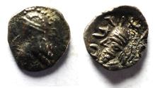 Ancient Coins - Kings of Persis. 2nd century BC. AR Obol
