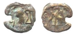 Ancient Coins - Arabia Felix. Hadhramawt. First century BC-first century AD. Cast AE UNIT . Shaqar mint.