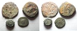 Ancient Coins - LOT OF 4 ANCIENT BRONZE COINS