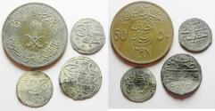 World Coins - LOT OF 3 OTTOMAN COINS & 1 SAUDI ARABIAN.  SILVER