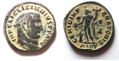Ancient Coins - LICINIUS I AE FOLLIS. ORIGINAL PATINA