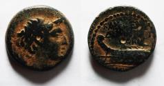 Ancient Coins - SELEUKID KINGDOM. DEMETRIUS II AE 16. TYRE MINT