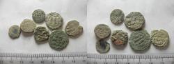 Ancient Coins - LOT OF 7 ANCIENT BRONZE ISLAMIC COINS