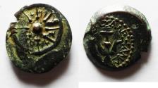 Ancient Coins - Judaea, Alexander Jannaeus, 103-76 BC, AE Prutot (Biblical Widow's Mites).
