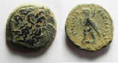 Ancient Coins - PTOLEMAIC KINGDOM. PTOLEMY II . AE 18. SIDON MINT. RARE. NICE AS FOUND