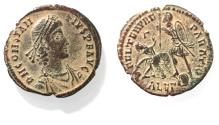 Ancient Coins - CONSTANTIUS II AE . FALLEN HORSEMAN