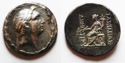 Ancient Coins - Seleukid Kings. Demetrios I Soter (162-150 BC). AR tetradrachm (30mm, 16.72g). Antioch on the Orontes mint. Struck ca. 162-155/4 BC.