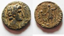 Ancient Coins - Judaea. Caesarea Maritima under Nero (AD 54-68). AE 22mm, 6.65g. Struck in regnal year 14 (AD 68).